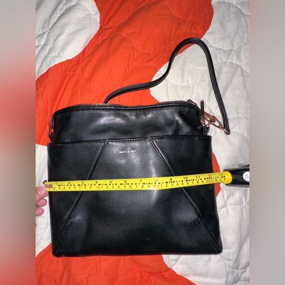 Black Leather Matt & Nat Bag - Picture 8 of 9